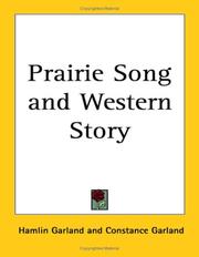 Prairie song and western story by Hamlin Garland