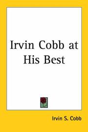 Cover of: Irvin Cobb at His Best by Irvin S. Cobb