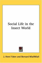 Cover of: Social Life in the Insect World
