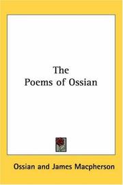 Cover of: The Poems of Ossian