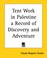 Cover of: Tent Work in Palestine a Record of Discovery And Adventure