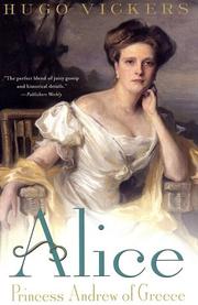 Cover of: Alice: Princess Andrew of Greece