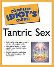 Cover of: The complete idiot's guide to tantric sex by Judith Kuriansky