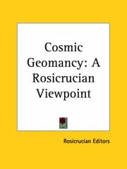 Cover of: Cosmic Geomancy by Rosicrucian