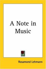 A note in music by Rosamond Lehmann