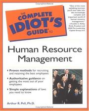 The complete idiot's guide to human resource management