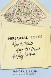 Cover of: Personal notes: how to write from the heart for any occasion
