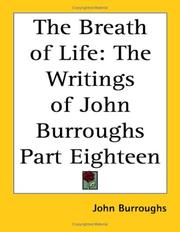 Cover of: The Breath Of Life: The Writings Of John Burroughs