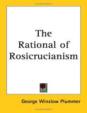 Cover of: The Rational of Rosicrucianism