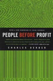 Cover of: People Before Profit: The New Globalization in an Age of Terror, Big Money, and Economic Crisis