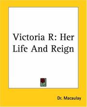Cover of: Victoria R: Her Life And Reign