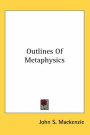 Cover of: Outlines of Metaphysics
