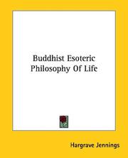 Cover of: Buddhist Esoteric Philosophy Of Life