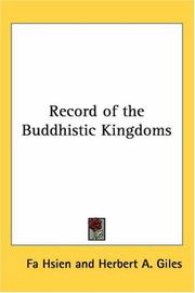 Cover of: Record of the Buddhistic Kingdoms