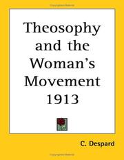 Cover of: Theosophy and the Woman's Movement 1913