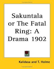 Cover of: Sakuntala or The Fatal Ring by Kālidāsa