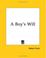 Cover of: A Boy's Will