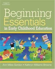 Cover of: Beginning Essentials in Early Childhood Education