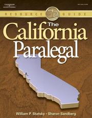 Cover of: The California Paralegal