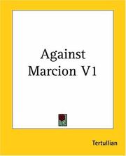 Cover of: Against Marcion