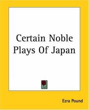 Cover of: Certain Noble Plays Of Japan