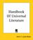 Cover of: Handbook Of Universal Literature