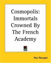 Cosmopolis by Paul Bourget