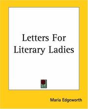 Cover of: Letters For Literary Ladies by Maria Edgeworth