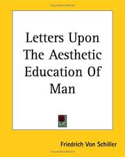 Cover of: Letters Upon The Aesthetic Education Of Man