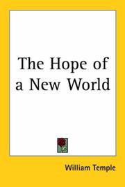 The hope of a new world by William Temple