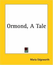 Cover of: Ormond: a tale