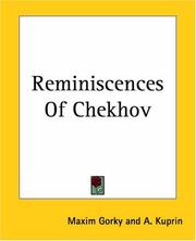 Cover of: Reminiscences Of Chekhov