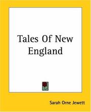 Tales of New England by Sarah Orne Jewett