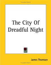 Cover of: The City Of Dreadful Night
