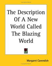 Cover of: The Description Of A New World Called The Blazing World