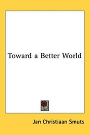 Cover of: Toward a Better World