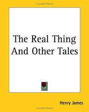 Cover of: The Real Thing And Other Tales by Henry James