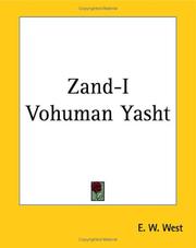 Cover of: Zand-i Vohuman Yasht