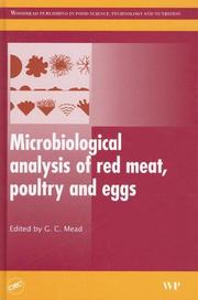 Cover of: Microbiological analysis of red meat,  poultry and eggs