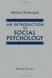 Cover of: An introduction to social psychology