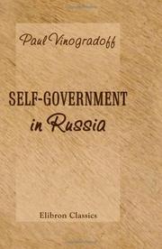 Cover of: Self-Government in Russia