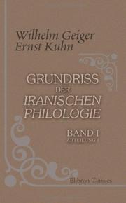 Cover of: Grundriss der iranischen Philologie