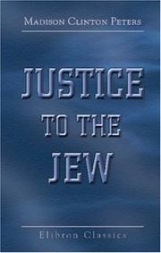 Cover of: Justice to the Jew