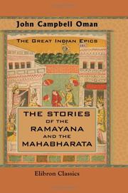 Cover of: The Great Indian Epics: the Stories of the Ramayana and the Mahabharata: With Notes, Appendices, and Illustrations