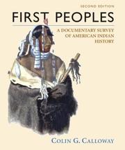 Cover of: First peoples by Colin G. Calloway