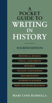 A pocket guide to writing in history by Mary Lynn Rampolla