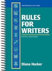Cover of: Rules for writers by Diana Hacker