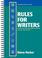 Cover of: Rules for writers