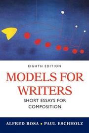 Cover of: Models for Writers: Short Essays for Composition