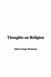 Cover of: Thoughts on Religion
